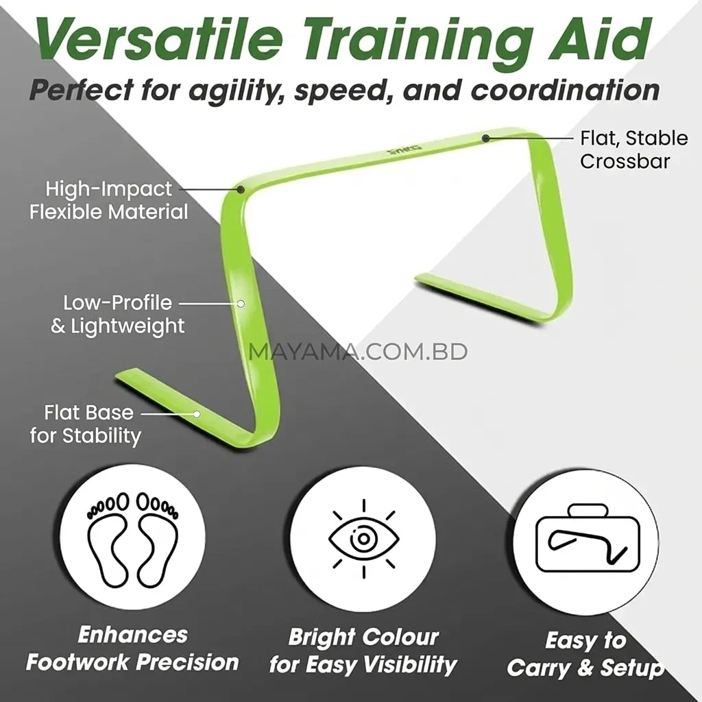 Neon Green PVC Flat Training Hurdle for Agility Training