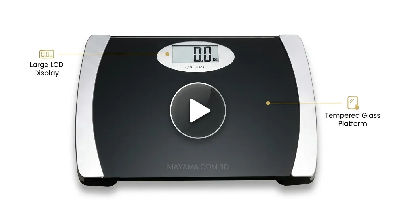 Camry Digital Bathroom Scale Health monitor device with Max Capacity 200 kg