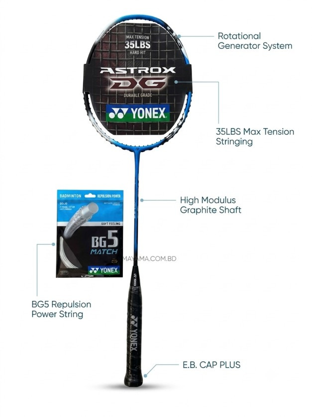 Yonex Astrox 1DG Badminton Racket.