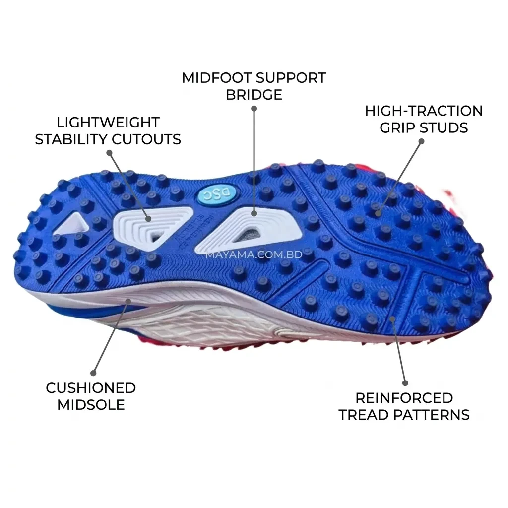 DSC White & Blue Rubber Spike Boot