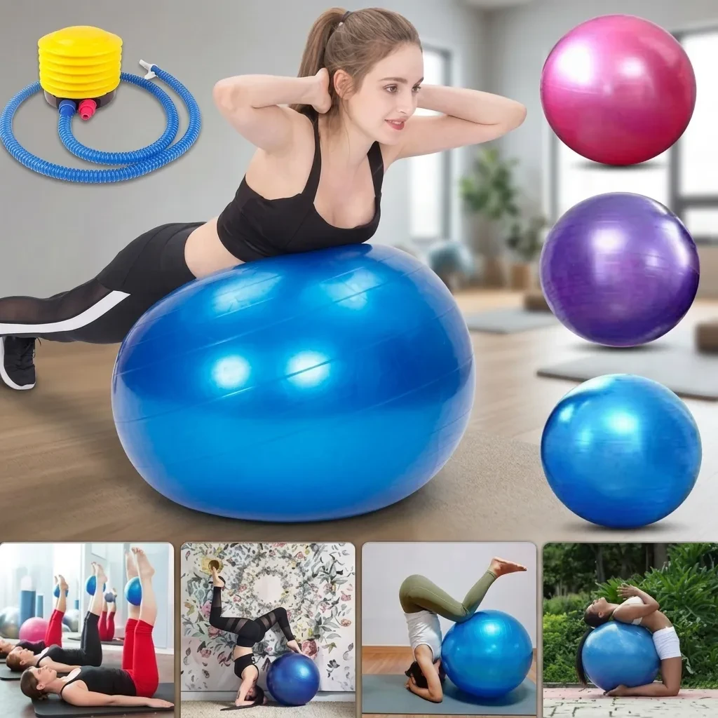 75 cm Fitness Gym Balance Yoga Ball with Pump