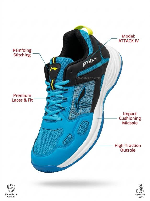 Lining Attack IV New Badminton Shoes
