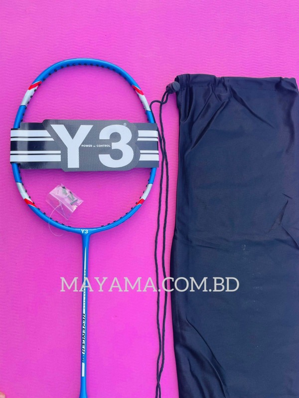 Y-3 Racket ১ পিস ফুল কমপ্লিট ব্যাডমিন্টন র‍্যাকেট-Multicolor