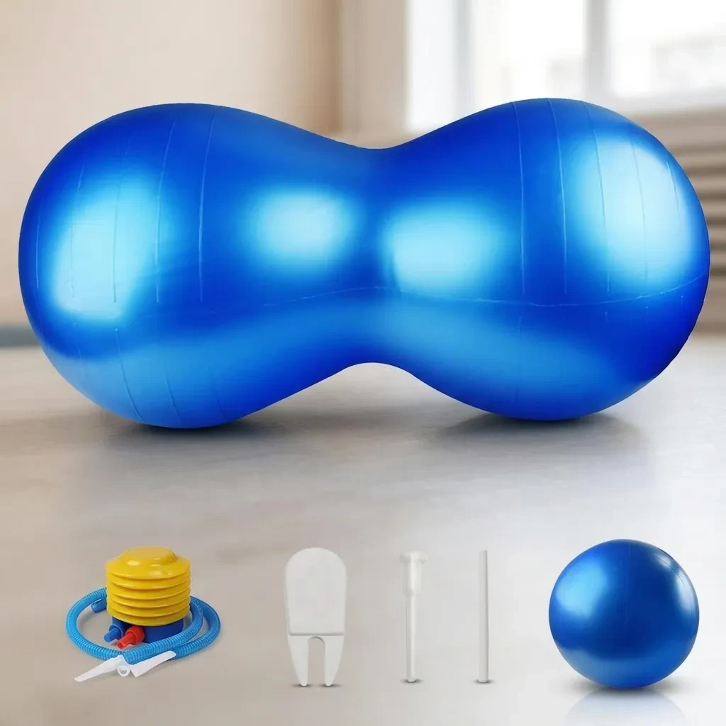 Peanut-Shaped Stability Exercise Ball with Pump