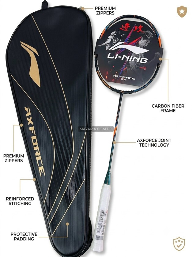 Lining Axforce 90 New Full Proffessional Badminton Racket (4u/G5)