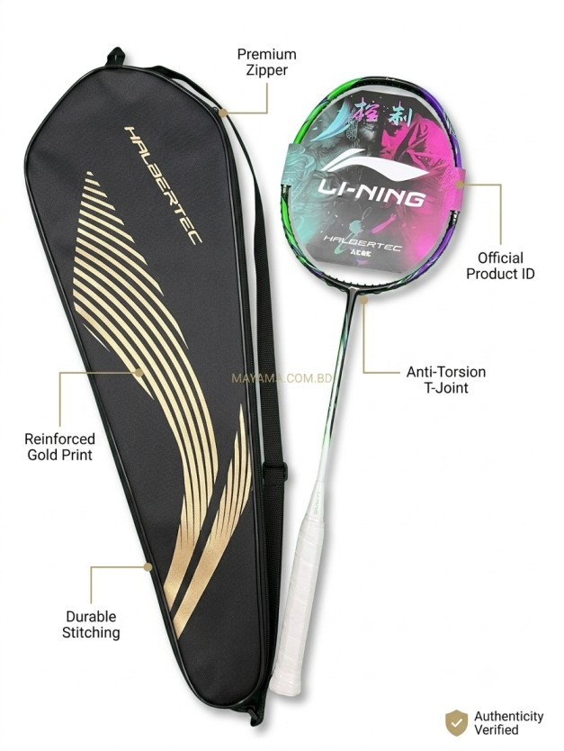 Lining Halbertec 9000 Full Proffessional Badminton Racket