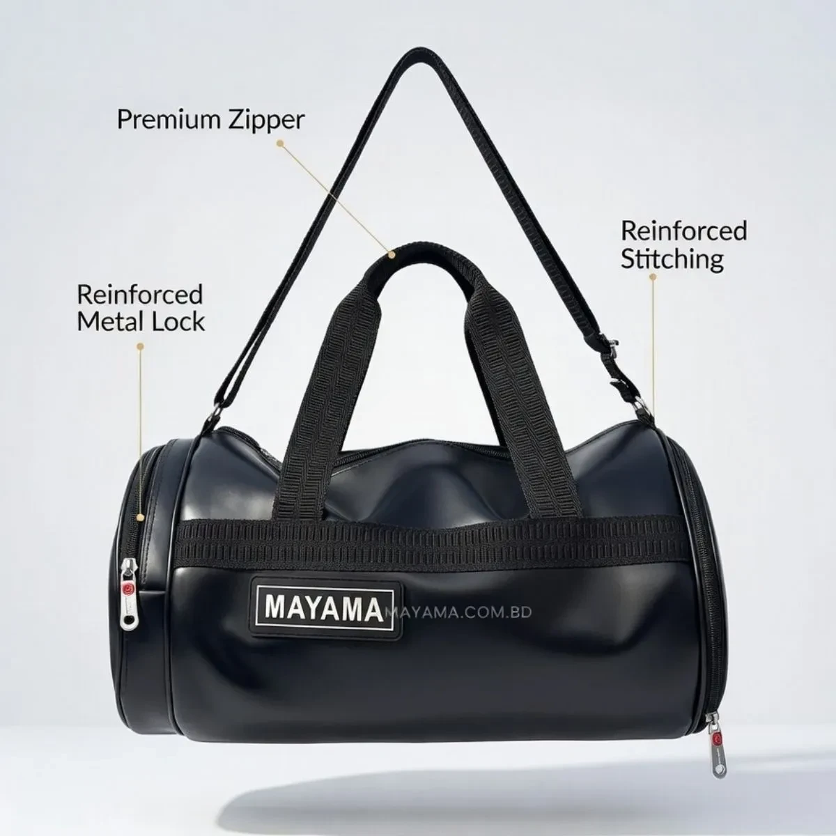 Premium Black Gym Travel Duffle Bag – Mayama